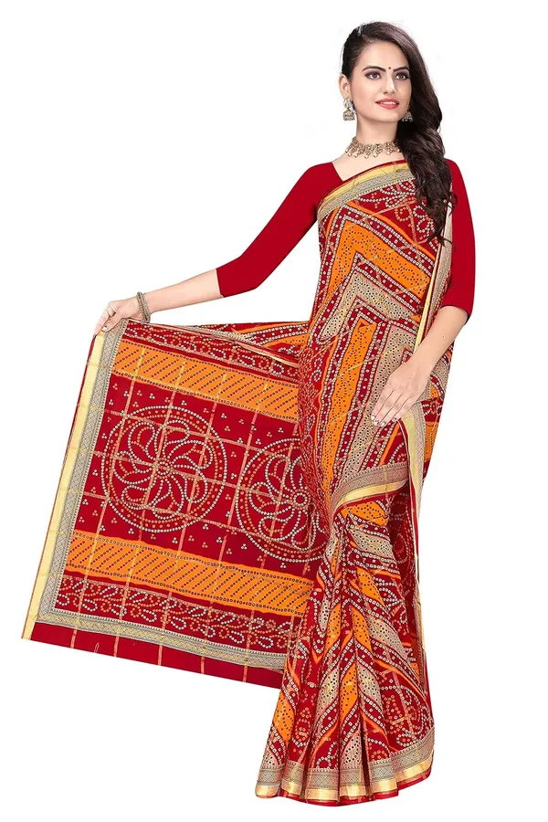 Tamaira_Fashion_Women_S_Pure_Cotton_Bandhani_Saree_Without_Blouse_Piece