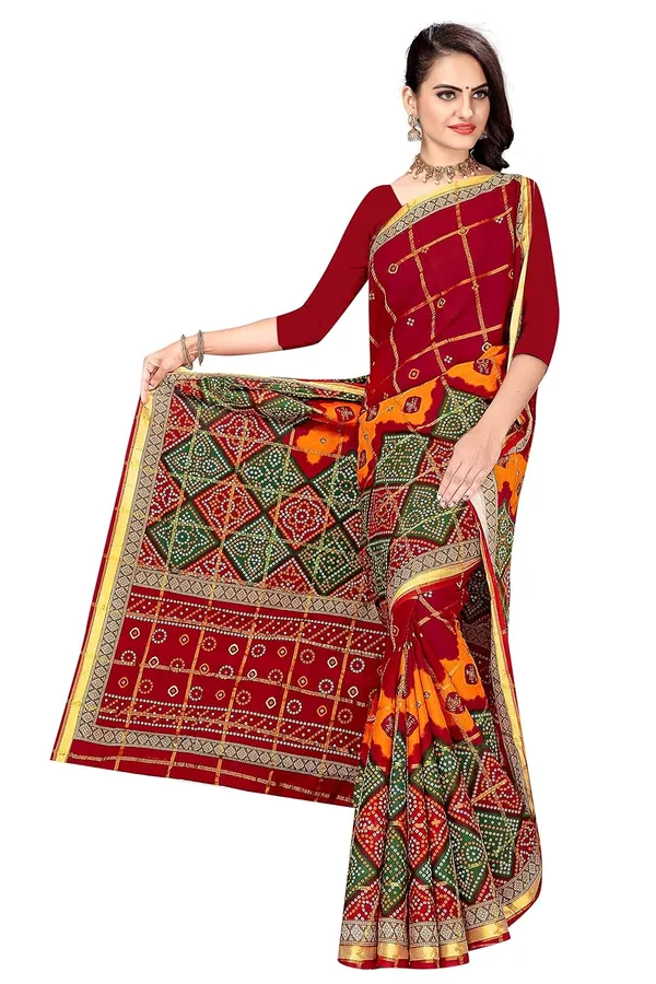 Tamaira_Fashion_Women_S_Pure_Cotton_Bandhani_Saree_Without_Blouse_Piece