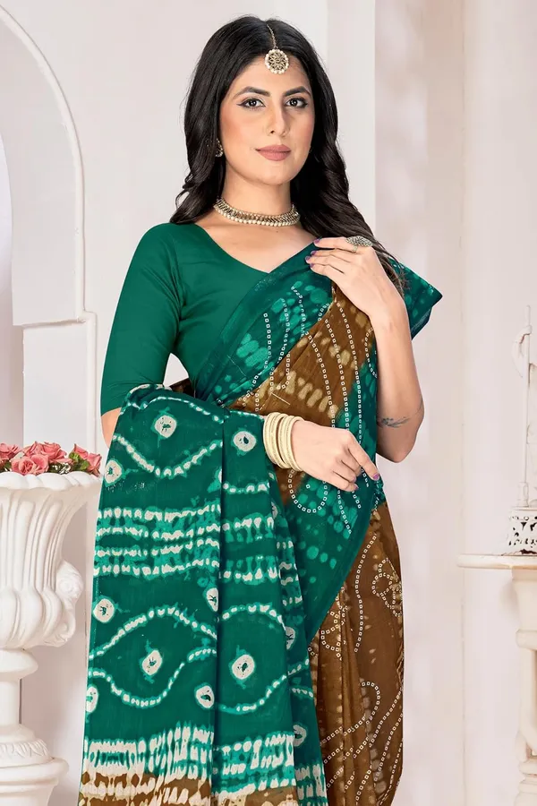 Tamaira_Fashion_Women_S_Shibori_Bandhani_Printed_Pure_Cotton_Mulmul_Saree_Without_Blouse_Piece_2512_Parent