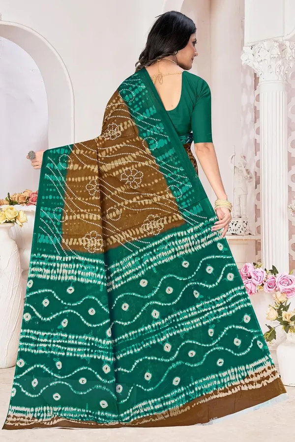 Tamaira_Fashion_Women_S_Shibori_Bandhani_Printed_Pure_Cotton_Mulmul_Saree_Without_Blouse_Piece_2512_Parent