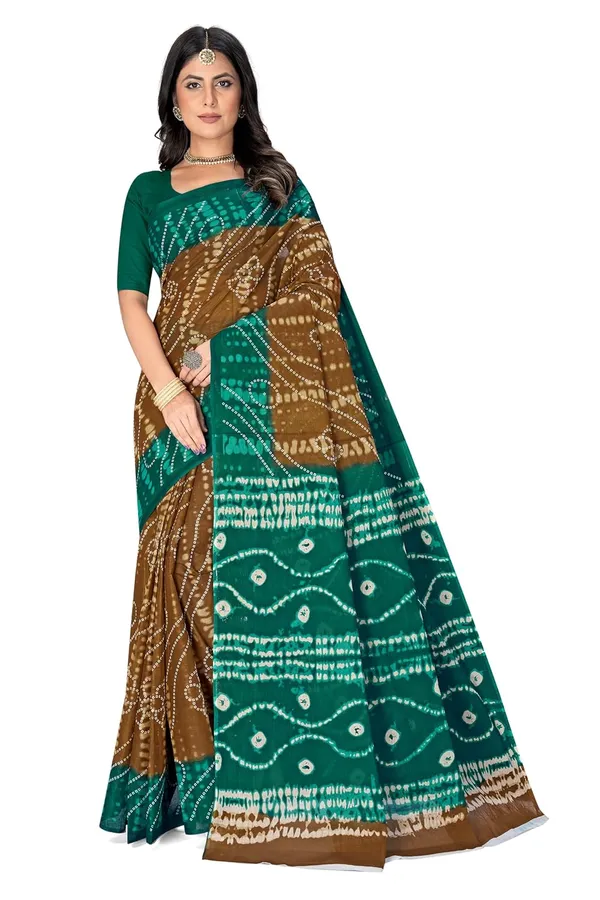 Tamaira_Fashion_Women_S_Shibori_Bandhani_Printed_Pure_Cotton_Mulmul_Saree_Without_Blouse_Piece_2512_Parent