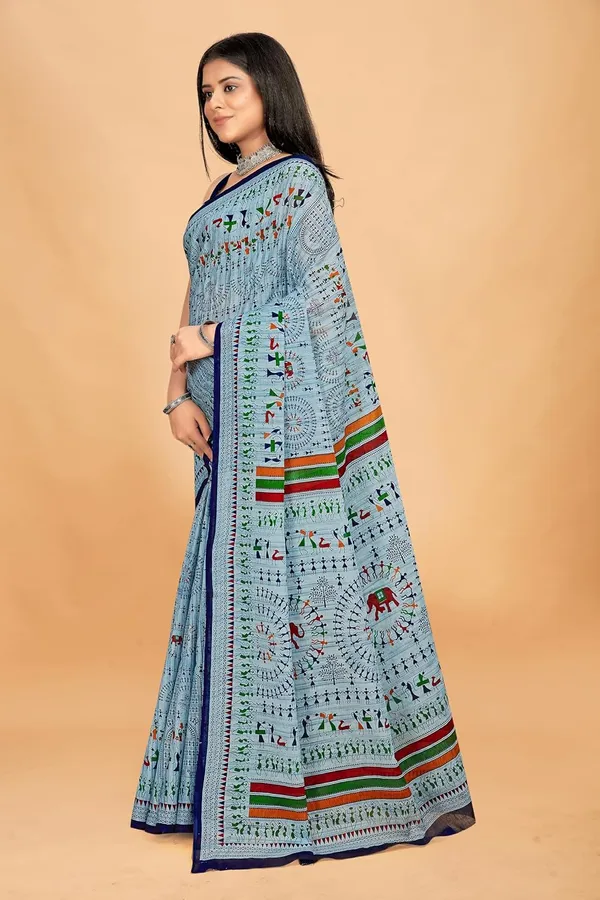 Tamaira_Fashion_Women_S_Warli_Printed_Pure_Cotton_Mulmul_Saree_Without_Blouse_Piece_2509_Parent