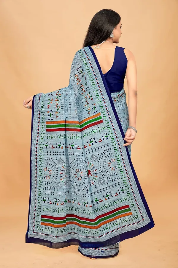 Tamaira_Fashion_Women_S_Warli_Printed_Pure_Cotton_Mulmul_Saree_Without_Blouse_Piece_2509_Parent