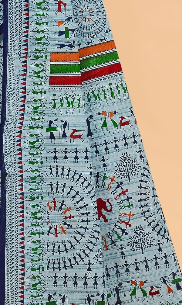 Tamaira_Fashion_Women_S_Warli_Printed_Pure_Cotton_Mulmul_Saree_Without_Blouse_Piece_2509_Parent