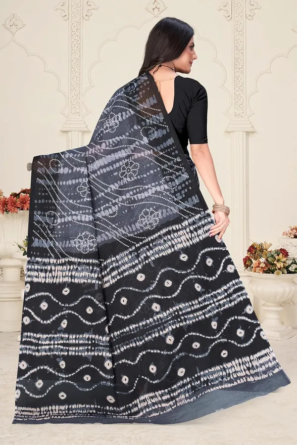 Tamaira_Fashion_Women_S_Shibori_Bandhani_Printed_Pure_Cotton_Mulmul_Saree_Without_Blouse_Piece_2512_Parent