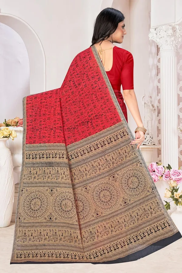 Tamaira_Fashion_Women_S_Warli_Printed_Pure_Cotton_Mulmul_Saree_Without_Blouse_Piece_2534_5_Parent