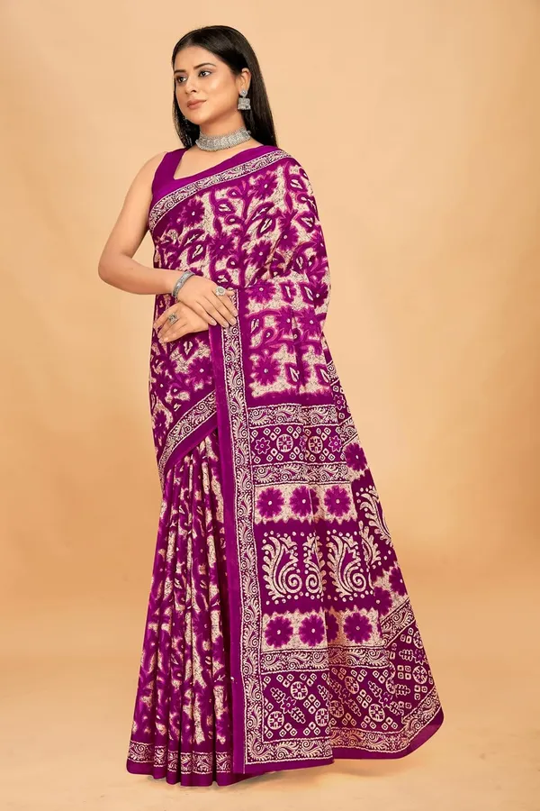 Tamaira_Fashion_Women_S_Floral_Batik_Printed_Pure_Cotton_Mulmul_Saree_Without_Blouse_Piece_11588_Parent
