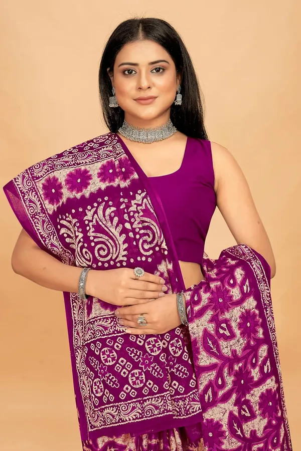 Tamaira_Fashion_Women_S_Floral_Batik_Printed_Pure_Cotton_Mulmul_Saree_Without_Blouse_Piece_11588_Parent