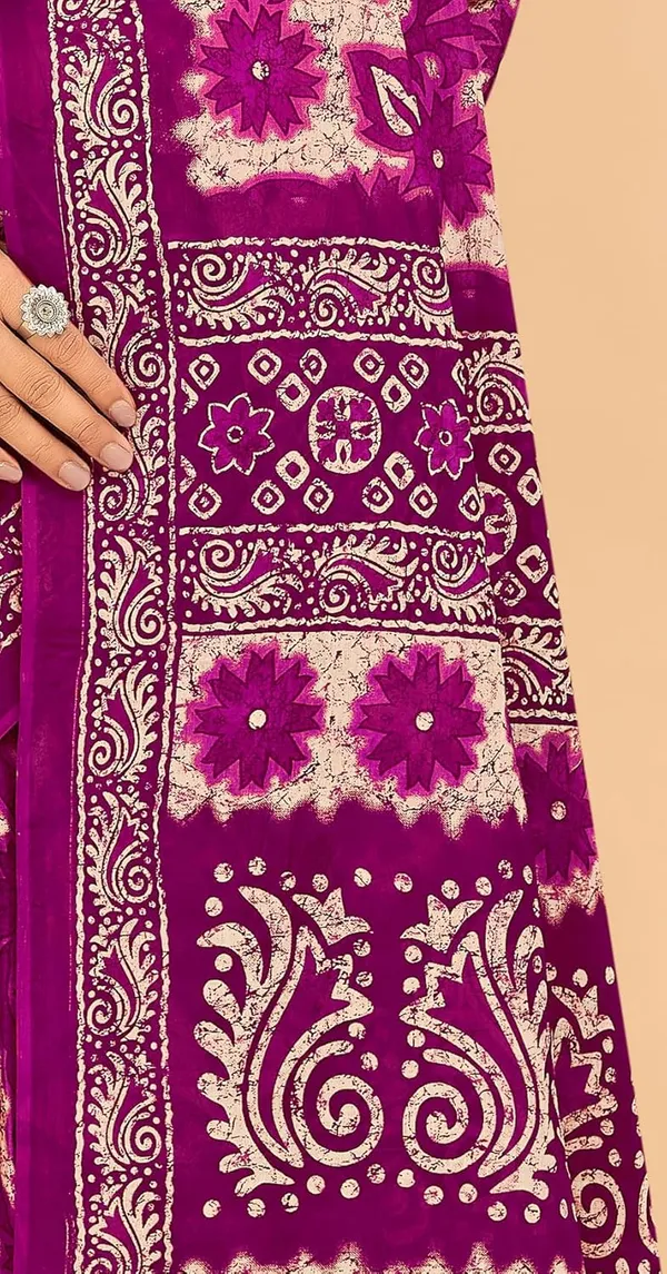 Tamaira_Fashion_Women_S_Floral_Batik_Printed_Pure_Cotton_Mulmul_Saree_Without_Blouse_Piece_11588_Parent