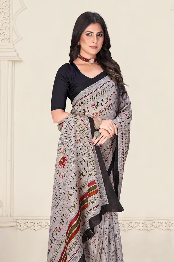 Tamaira_Fashion_Women_S_Warli_Printed_Pure_Cotton_Mulmul_Saree_Without_Blouse_Piece_2509_Parent