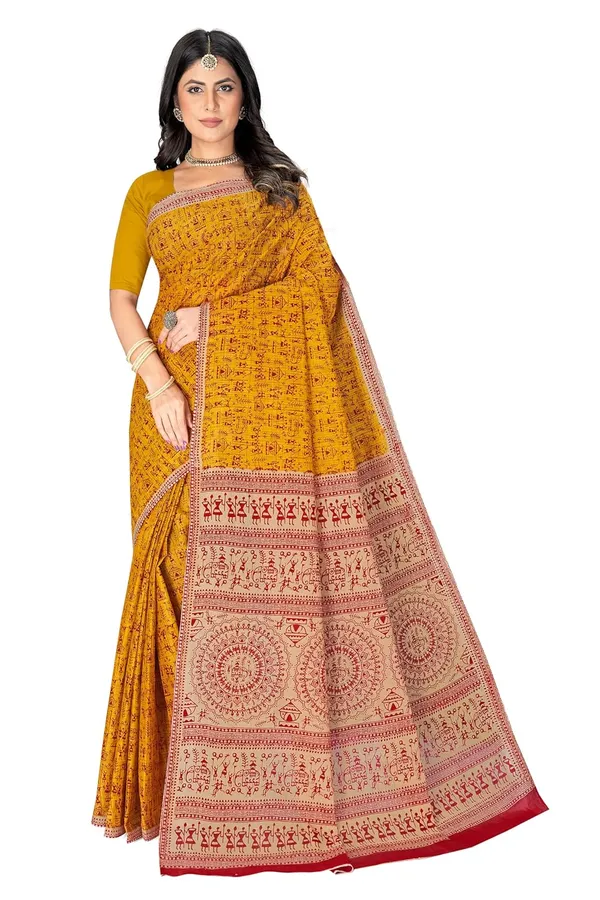 Tamaira_Fashion_Women_S_Warli_Printed_Pure_Cotton_Mulmul_Saree_Without_Blouse_Piece_2534_5_Parent