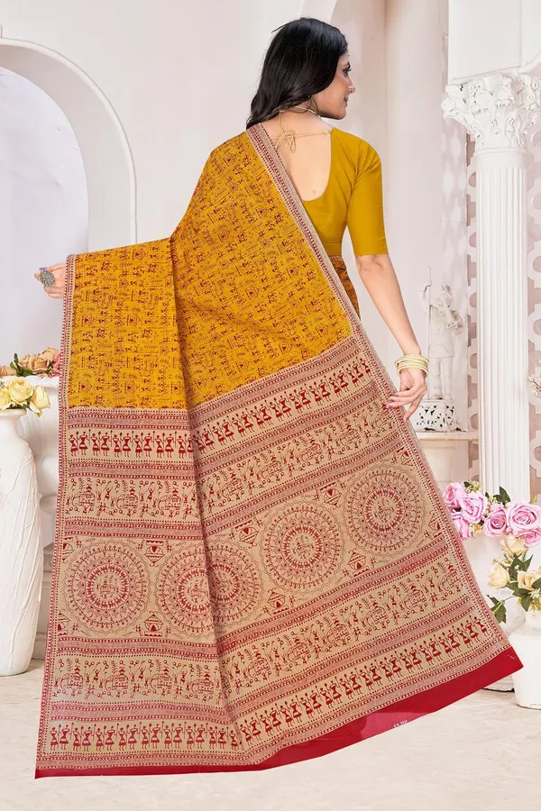 Tamaira_Fashion_Women_S_Warli_Printed_Pure_Cotton_Mulmul_Saree_Without_Blouse_Piece_2534_5_Parent