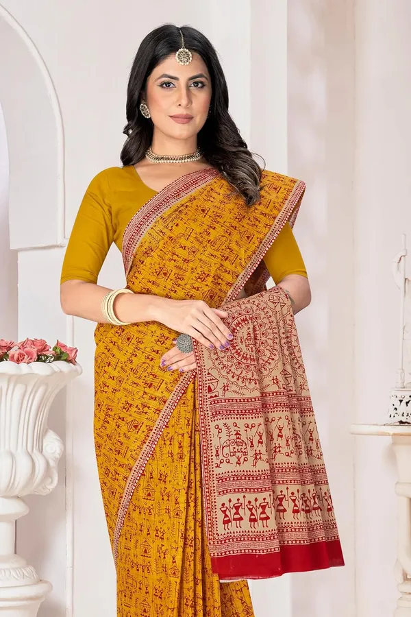 Tamaira_Fashion_Women_S_Warli_Printed_Pure_Cotton_Mulmul_Saree_Without_Blouse_Piece_2534_5_Parent