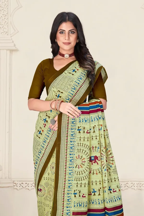 Tamaira_Fashion_Women_S_Warli_Printed_Pure_Cotton_Mulmul_Saree_Without_Blouse_Piece_2509_Parent