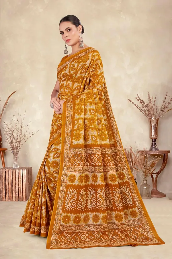 Tamaira_Fashion_Women_S_Floral_Batik_Printed_Pure_Cotton_Mulmul_Saree_Without_Blouse_Piece_11588_Parent