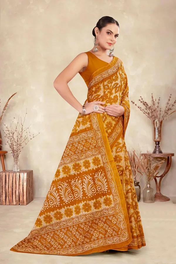 Tamaira_Fashion_Women_S_Floral_Batik_Printed_Pure_Cotton_Mulmul_Saree_Without_Blouse_Piece_11588_Parent
