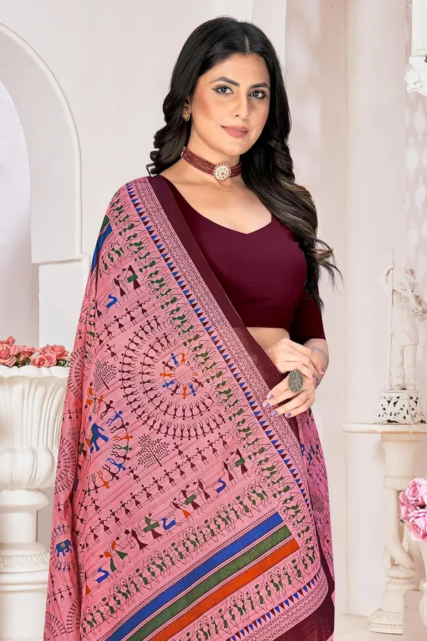 Tamaira_Fashion_Women_S_Warli_Printed_Pure_Cotton_Mulmul_Saree_Without_Blouse_Piece_2509_Parent