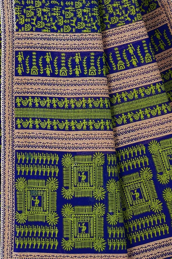 Tamaira_Fashion_Women_S_Warli_Printed_Pure_Cotton_Mulmul_Saree_Without_Blouse_Piece_2534_5_Parent
