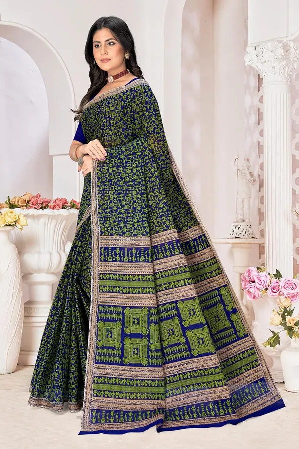 Tamaira_Fashion_Women_S_Warli_Printed_Pure_Cotton_Mulmul_Saree_Without_Blouse_Piece_2534_5_Parent