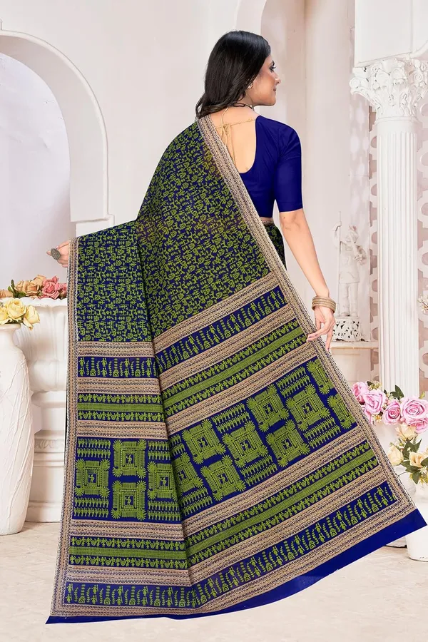 Tamaira_Fashion_Women_S_Warli_Printed_Pure_Cotton_Mulmul_Saree_Without_Blouse_Piece_2534_5_Parent