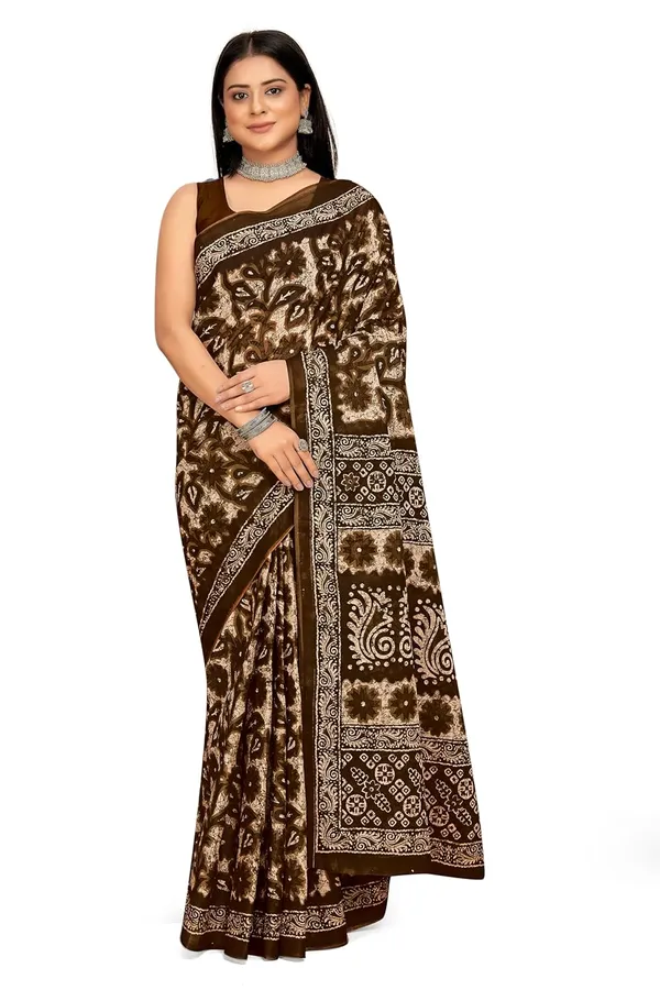 Tamaira_Fashion_Women_S_Floral_Batik_Printed_Pure_Cotton_Mulmul_Saree_Without_Blouse_Piece_11588_Parent
