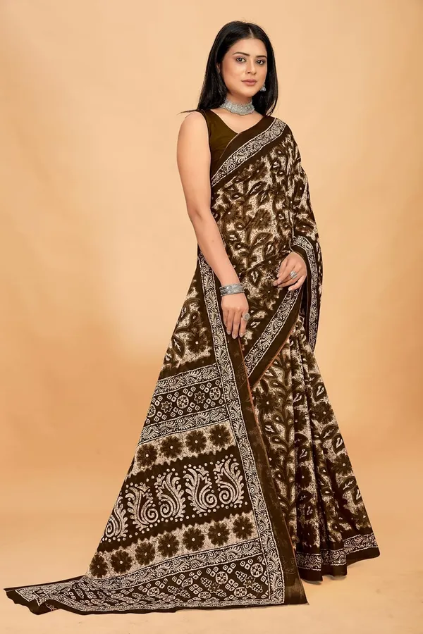 Tamaira_Fashion_Women_S_Floral_Batik_Printed_Pure_Cotton_Mulmul_Saree_Without_Blouse_Piece_11588_Parent