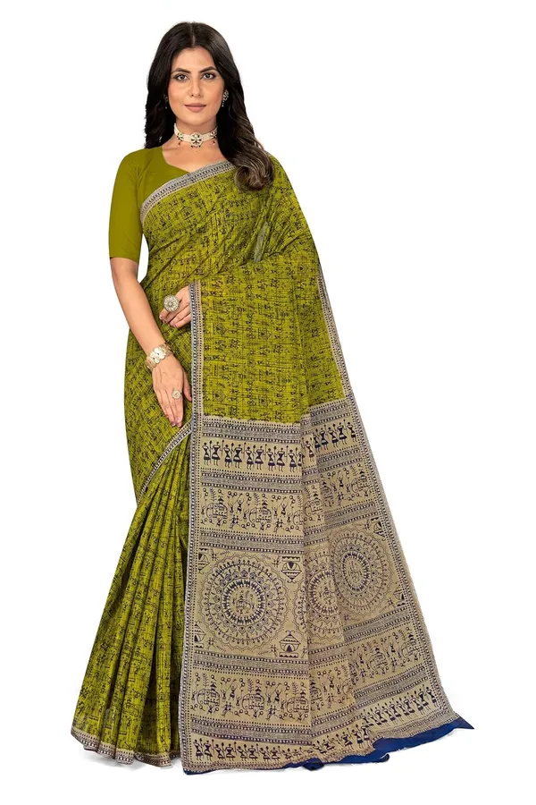 Tamaira_Fashion_Women_S_Warli_Printed_Pure_Cotton_Mulmul_Saree_Without_Blouse_Piece_2534_5_Parent