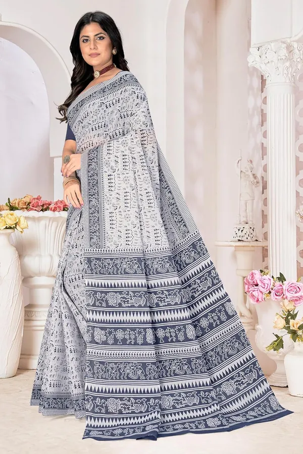 Tamaira_Fashion_Women_S_Warli_Printed_Pure_Cotton_Mulmul_Saree_Without_Blouse_Piece_2536_Parent