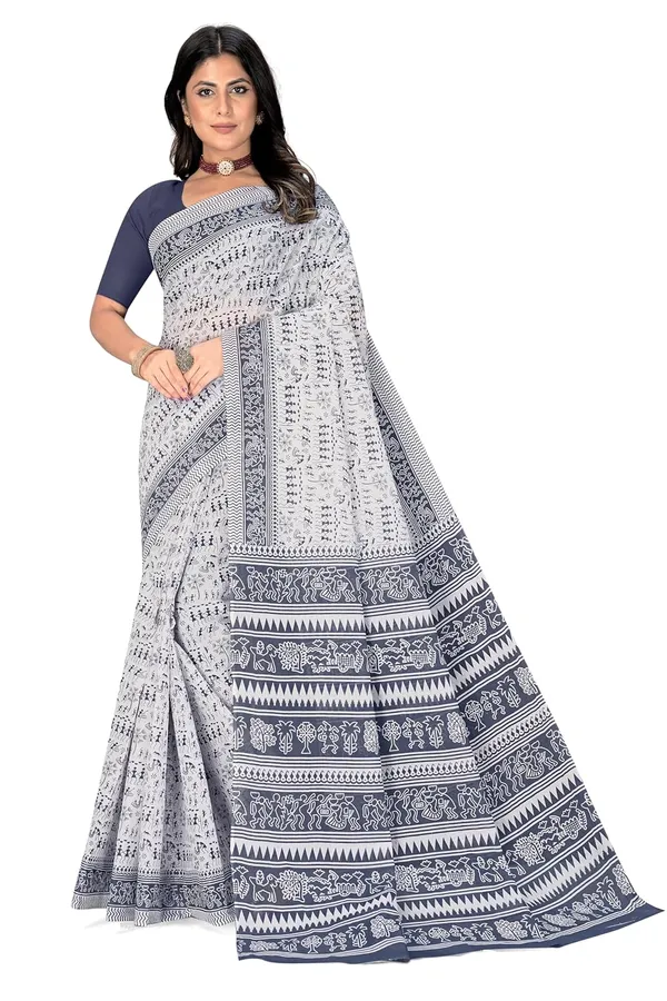 Tamaira_Fashion_Women_S_Warli_Printed_Pure_Cotton_Mulmul_Saree_Without_Blouse_Piece_2536_Parent