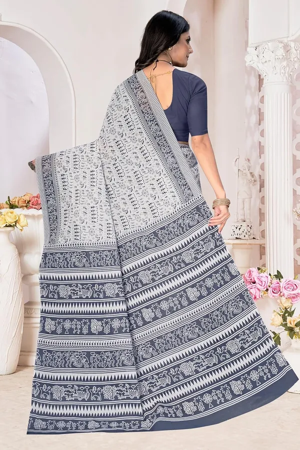 Tamaira_Fashion_Women_S_Warli_Printed_Pure_Cotton_Mulmul_Saree_Without_Blouse_Piece_2536_Parent