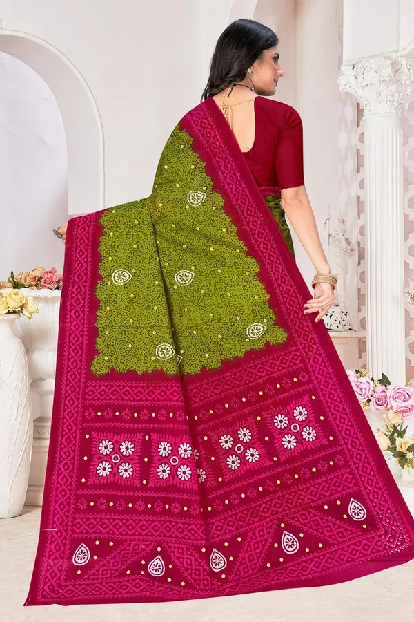 Tamaira_Fashion_Women_S_Floral_Batik_Printed_Pure_Cotton_Mulmul_Saree_Without_Blouse_Piece_11514_Parent