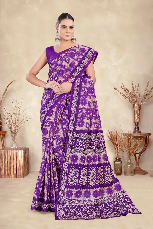 Tamaira_Fashion_Women_S_Floral_Batik_Printed_Pure_Cotton_Mulmul_Saree_Without_Blouse_Piece_11588_Parent