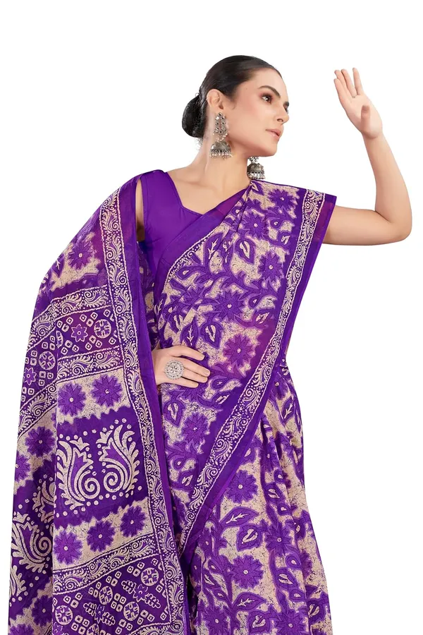 Tamaira_Fashion_Women_S_Floral_Batik_Printed_Pure_Cotton_Mulmul_Saree_Without_Blouse_Piece_11588_Parent