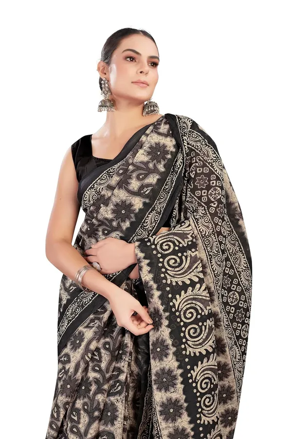 Tamaira_Fashion_Women_S_Floral_Batik_Printed_Pure_Cotton_Mulmul_Saree_Without_Blouse_Piece_11588_Parent
