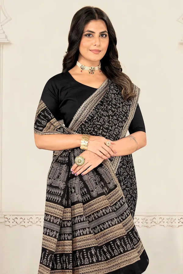 Tamaira_Fashion_Women_S_Warli_Printed_Pure_Cotton_Mulmul_Saree_Without_Blouse_Piece_2534_5_Parent