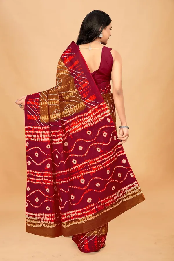 Tamaira_Fashion_Women_S_Shibori_Bandhani_Printed_Pure_Cotton_Mulmul_Saree_Without_Blouse_Piece_2512_Parent