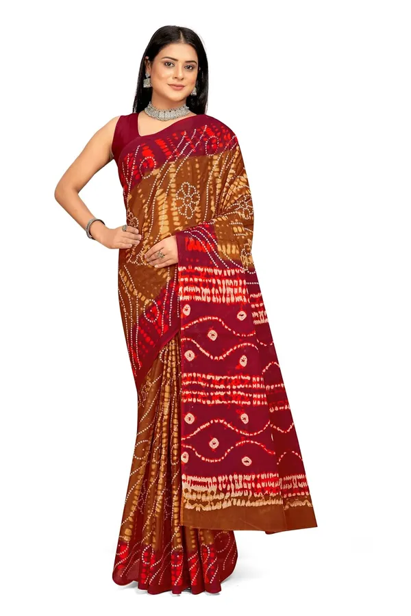 Tamaira_Fashion_Women_S_Shibori_Bandhani_Printed_Pure_Cotton_Mulmul_Saree_Without_Blouse_Piece_2512_Parent