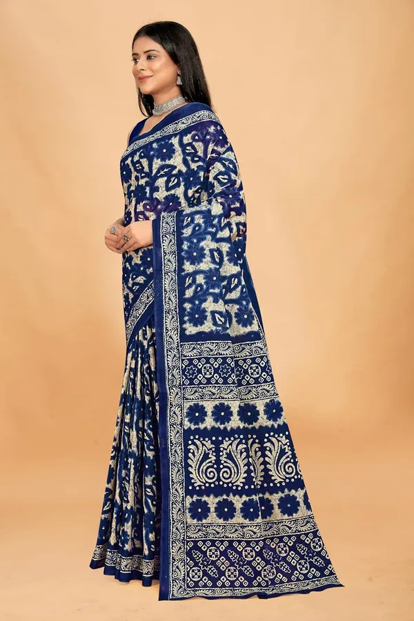 Tamaira_Fashion_Women_S_Floral_Batik_Printed_Pure_Cotton_Mulmul_Saree_Without_Blouse_Piece_11588_Parent