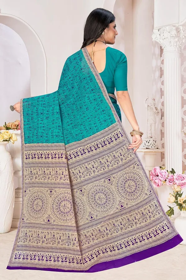 Tamaira_Fashion_Women_S_Warli_Printed_Pure_Cotton_Mulmul_Saree_Without_Blouse_Piece_2534_5_Parent