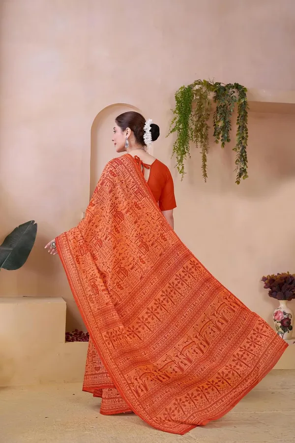 Tamaira_Fashion_Women_S_Warli_Printed_Pure_Soft_Cotton_Mulmul_Saree_Without_Blouse_Piece