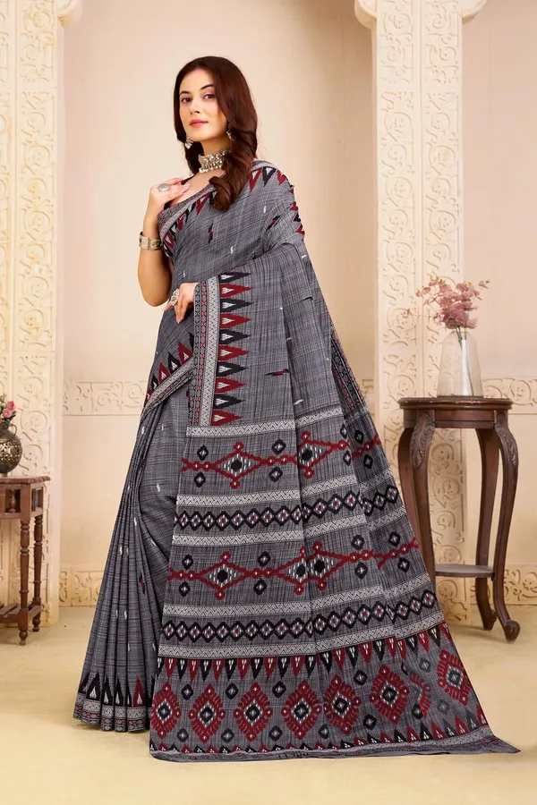 Tamaira_Fashion_Women_S_Sambalpuri_Printed_Pure_Soft_Cotton_Mulmul_Saree_Without_Blouse_Piece_11900_Parent