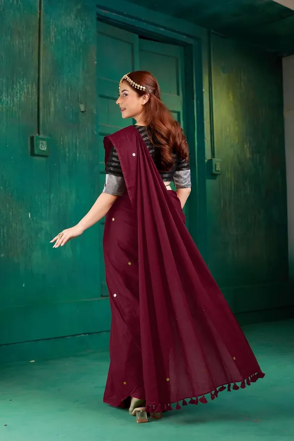 Tamaira_Fashion_Women_S_Embellished_Sequinned_Pure_Cotton_Saree_Solidsequinparent