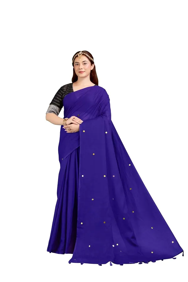 Tamaira_Fashion_Women_S_Embellished_Sequinned_Pure_Cotton_Saree_Solidsequinparent