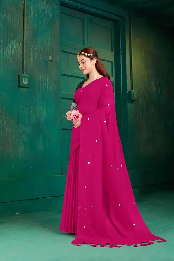 Tamaira_Fashion_Women_S_Embellished_Sequinned_Pure_Cotton_Saree_Solidsequinparent