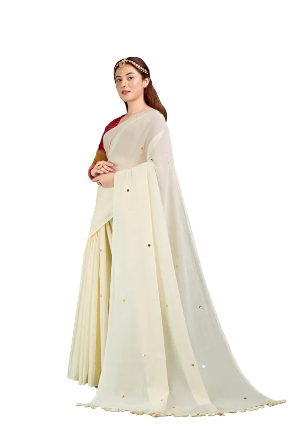 Tamaira_Fashion_Women_S_Embellished_Sequinned_Pure_Cotton_Saree_Solidsequinparent