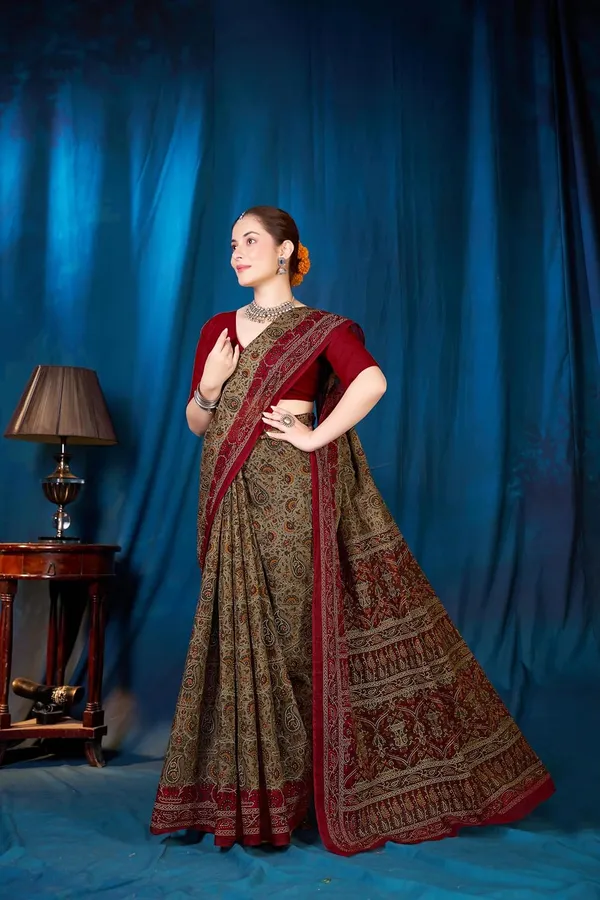 Tamaira_Fashion_Women_S_Kalakmari_Printed_Pure_Soft_Cotton_Mulmul_Saree_Without_Blouse_Piece_11736_Parent