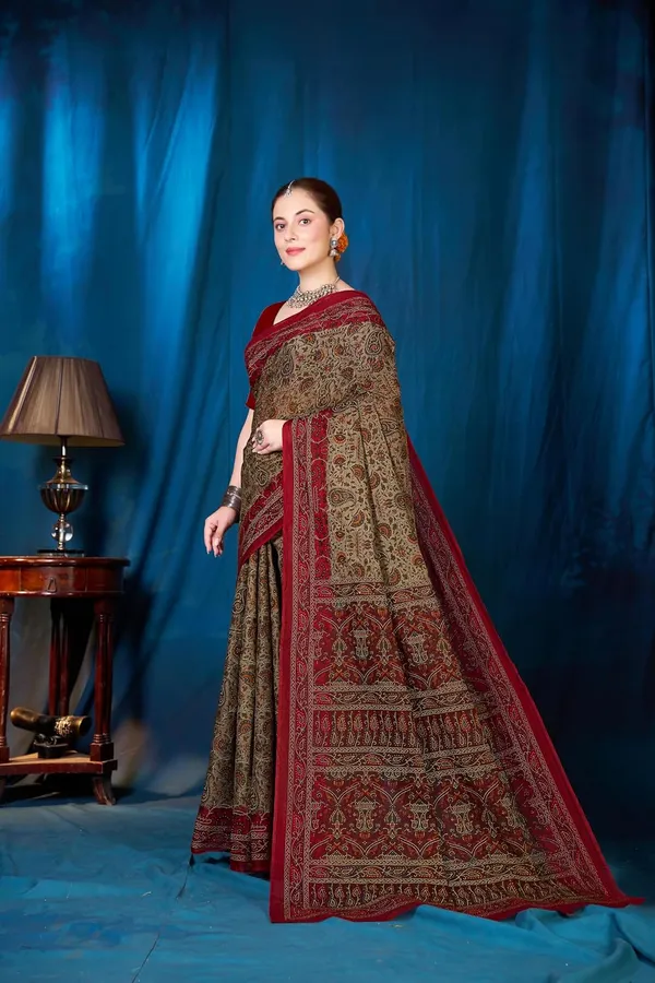 Tamaira_Fashion_Women_S_Kalakmari_Printed_Pure_Soft_Cotton_Mulmul_Saree_Without_Blouse_Piece_11736_Parent
