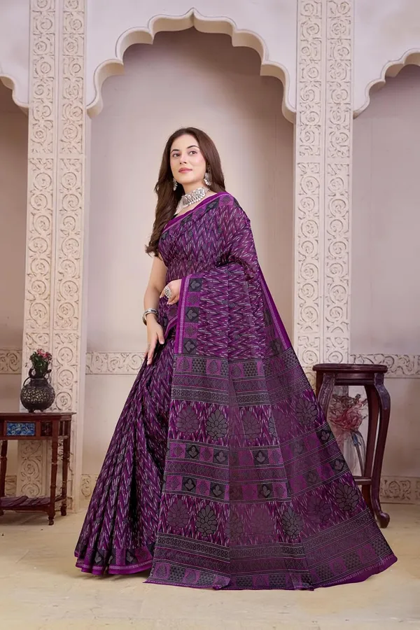 Tamaira_Fashion_Women_S_Geometric_Printed_Pure_Soft_Cotton_Mulmul_Saree_Without_Blouse_Piece_11743_Parent