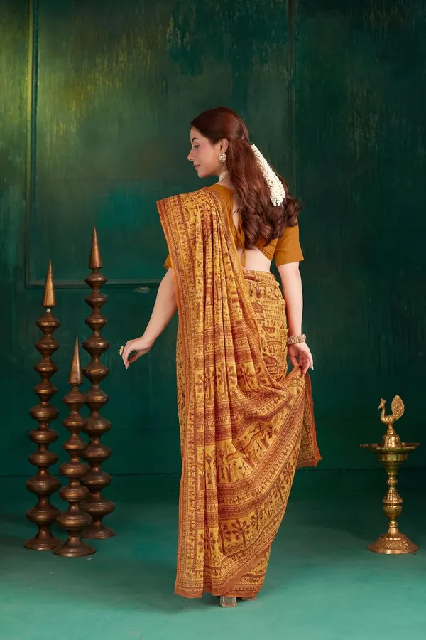 Tamaira_Fashion_Women_S_Warli_Printed_Pure_Soft_Cotton_Mulmul_Saree_Without_Blouse_Piece