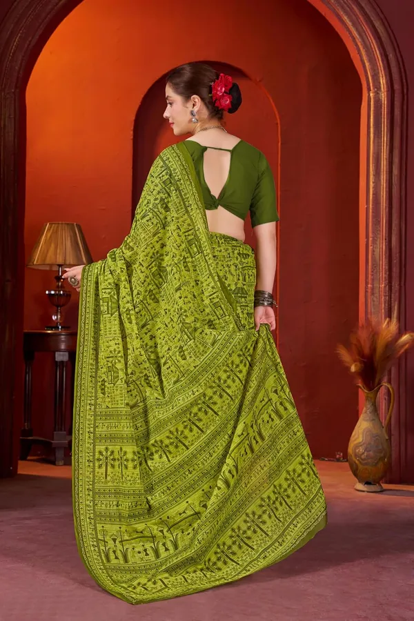 Tamaira_Fashion_Women_S_Warli_Printed_Pure_Soft_Cotton_Mulmul_Saree_Without_Blouse_Piece